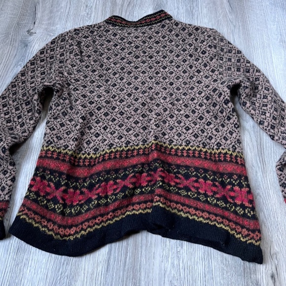 Cambridge Dry Goods Nordic Wool Cardigan Sweater Women S Metal Clasp Vintage - Picture 9 of 9